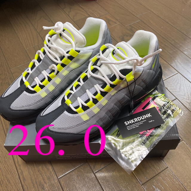 メンズairmax95 イエローグラデ　26.0cm