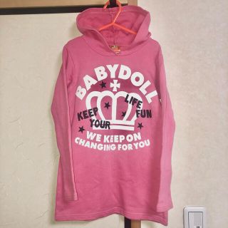 ベビードール(BABYDOLL)のBABY DOLL パーカー　130サイズ　ピンク(Tシャツ/カットソー)