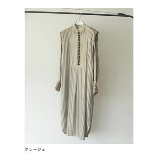 トゥデイフル(TODAYFUL)のtodayful silk stripe dress 新品未使用(ロングワンピース/マキシワンピース)