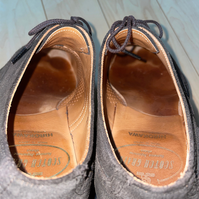 スコッチグレイン  スエード ダークブラウン 24.5cm メンズの靴/シューズ(ドレス/ビジネス)の商品写真