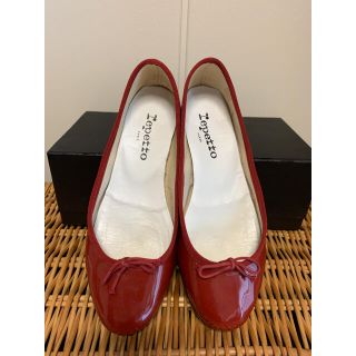 レペット(repetto)の超美品　repetto カミーユ　赤　36(ハイヒール/パンプス)