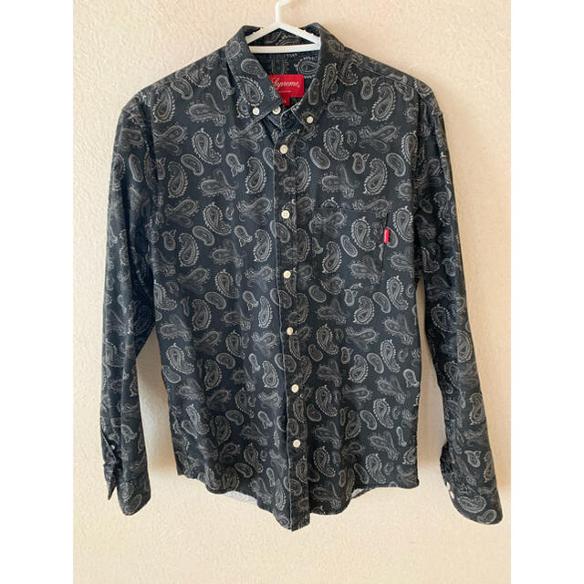 Supreme'Paisley shirt'ペイズリーシャツ 15fw レーヨン