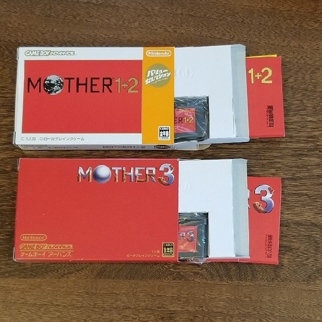 任天堂(ニンテンドウ)のMOTHER 1 + 2  ＆　MOTHER 3 エンタメ/ホビーのゲームソフト/ゲーム機本体(携帯用ゲームソフト)の商品写真