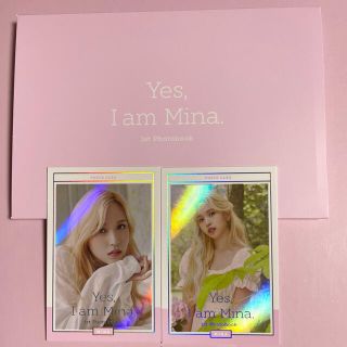 yes i am mina トレカ pink gray TWICE ミナ 写真集