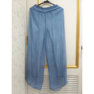 新品☆シフォンのワイドパンツ♡(バギーパンツ)