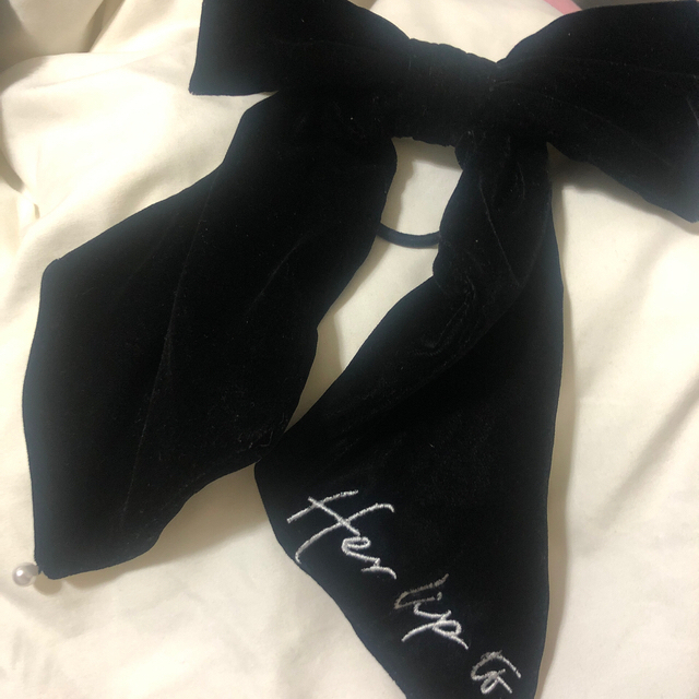 Her lip to【完売品】Velvet Bow Scrunchieヘアリボン