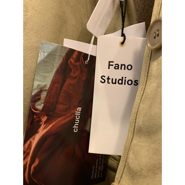 STUDIOUS(ステュディオス)の値下●Fano Studios新品ショールカラーロングフェイクムートンコート レディースのジャケット/アウター(ムートンコート)の商品写真