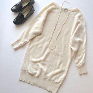 ロペ(ROPE’)の美品*ROPE ウールカシミヤロングドルマンニットプルオーバー(ニット/セーター)