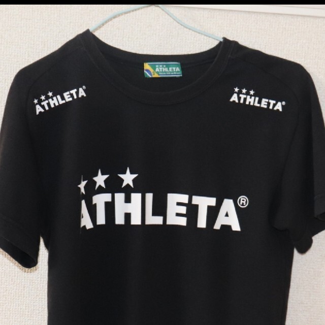 ATHLETA(アスレタ)の☆ATHLETA メンズ　Tシャツ(S)　ブラック☆ メンズのトップス(Tシャツ/カットソー(半袖/袖なし))の商品写真