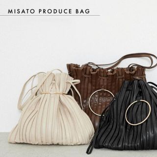 リエンダ(rienda)の【タグ付新品未使用】FレザープリーツトートBAG(トートバッグ)