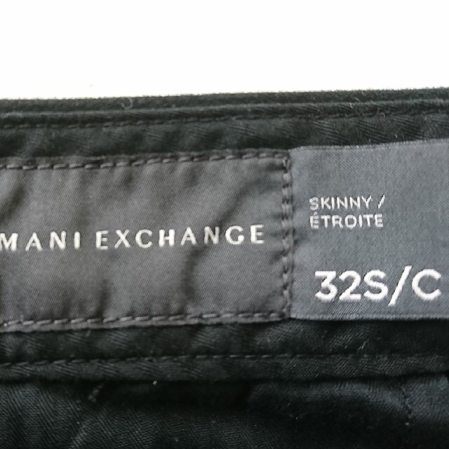 ARMANI EXCHANGE(アルマーニエクスチェンジ)の新品 A/X Armani Exchange チノパン（黒） メンズのパンツ(チノパン)の商品写真