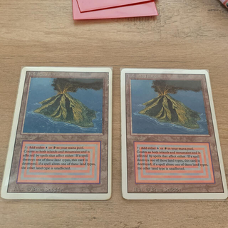 マジックザギャザリング(マジック：ザ・ギャザリング)のMTG Volcanic island 英2枚(シングルカード)