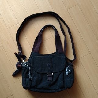 キプリング(kipling)のKIPLING☆黒ショルダートート(ショルダーバッグ)