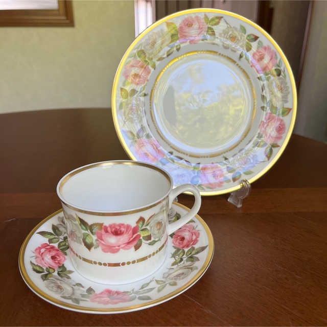 Royal Worcester(ロイヤルウースター)の【レア美品】ロイヤルウースター★ロイヤルガーデン★トリオ　1セット インテリア/住まい/日用品のキッチン/食器(食器)の商品写真