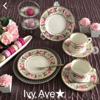 ロイヤルウースター(Royal Worcester)の【レア美品】ロイヤルウースター★ロイヤルガーデン★トリオ　1セット(食器)