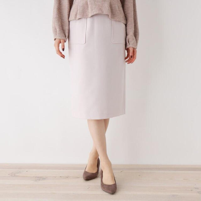 OPAQUE.CLIP(オペークドットクリップ)のバックスリットタイトスカート レディースのスカート(ひざ丈スカート)の商品写真