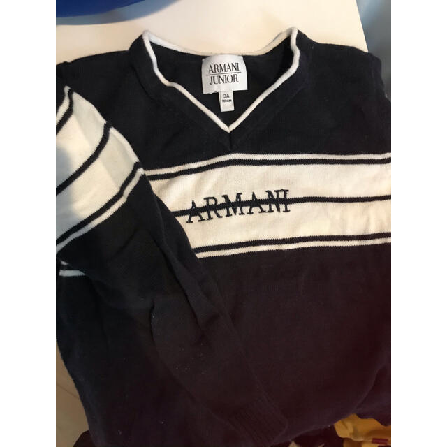 ARMANI JUNIOR(アルマーニ ジュニア)のアルマーニ ニット キッズ/ベビー/マタニティのキッズ服男の子用(90cm~)(ニット)の商品写真