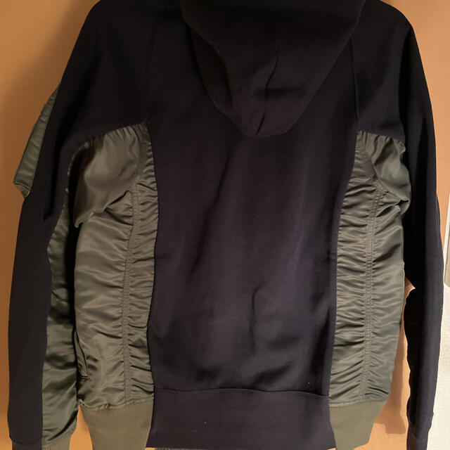 新品低価 NIKE - Nike x sacai Hoodie サカイナイキフーディ ネイビー