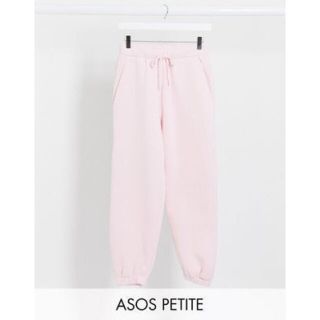 エイソス(asos)のasos petit ジョガーパンツ  裏起毛 ピンク　UK16サイズ(カジュアルパンツ)