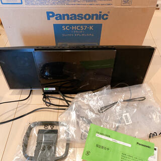 パナソニック(Panasonic)のPanasonic コンパクトステレオシステム　SC-HC57-K(スピーカー)