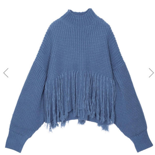 Ameri VINTAGE(アメリヴィンテージ)のAMERI FRINGE HALFWAY KNIT レディースのトップス(ニット/セーター)の商品写真