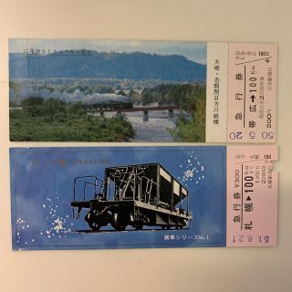 ジェイアール(JR)の記念急行券(鉄道乗車券)