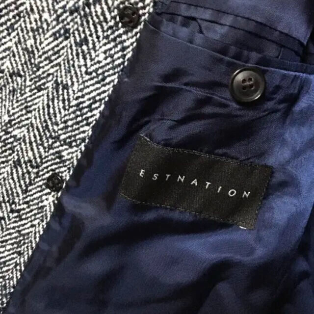 ESTNATION(エストネーション)の【美品】エストネーション　ダブルチェスターコート メンズのジャケット/アウター(チェスターコート)の商品写真