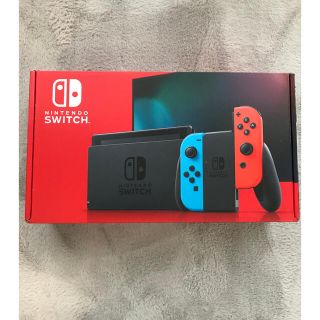 ニンテンドースイッチ(Nintendo Switch)のニンテンドースイッチ 本体 ネオン ブルー レッド　新品未開封品(家庭用ゲーム機本体)