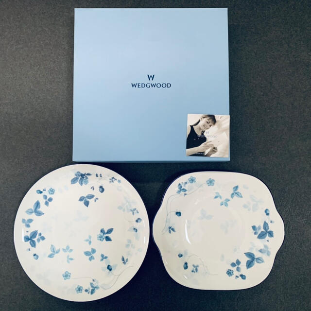 大皿WEDGWOOD ワイルドストロベリーペアプレート　新品＊未使用