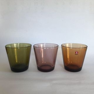 イッタラ(iittala)のイッタラ カルティオ タンブラー グラス パープル ブラウン オリーブ(タンブラー)