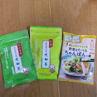 キッコーマン(キッコーマン)の大和茶 かぶせ茶  煎茶 緑茶 ティーバッグ ➕ 野菜をたべる ちゃんぽんの素(レトルト食品)