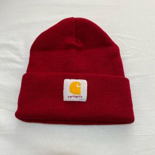 カーハート(carhartt)の新品！！カーハート　ニット帽　ワインレッド(ニット帽/ビーニー)