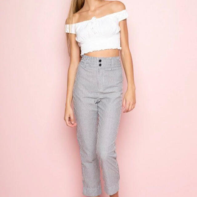 Brandy Melville(ブランディーメルビル)のBrandy Melville Sierra Pants ストライプパンツ レディースのパンツ(カジュアルパンツ)の商品写真