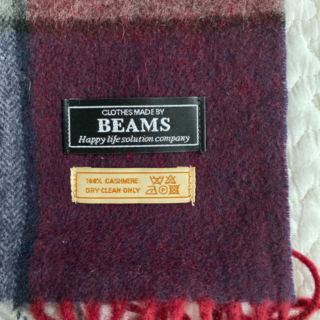 BEAMS(ビームス)のBEAMS マフラー チェックストール メンズのファッション小物(マフラー)の商品写真