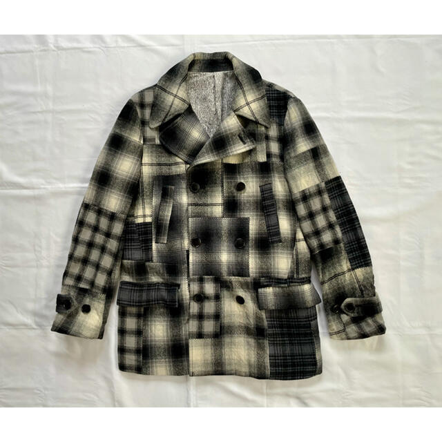 07AW ナンバーナイン パッチワーク ピーコート Number (N)ine 品質満点
