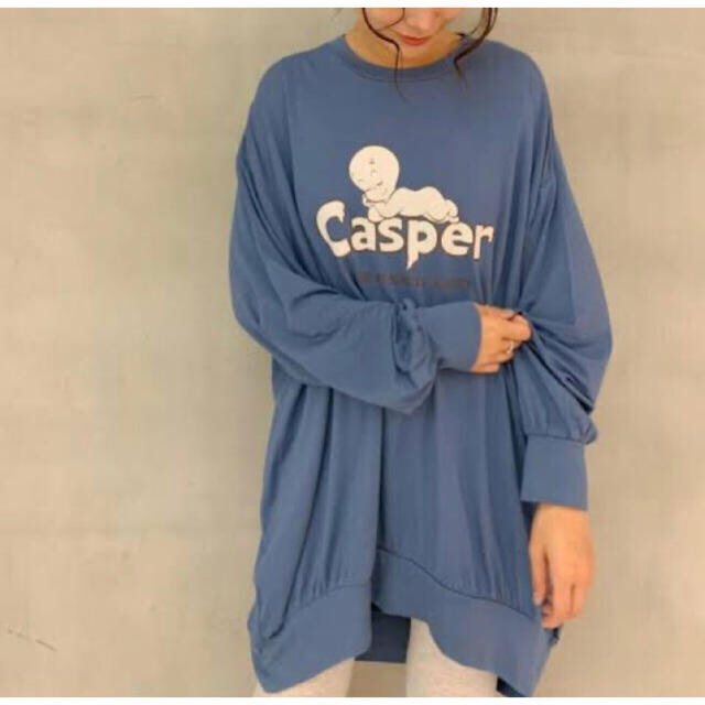 ジェラートピケ キャスパー(CASPER) ワンポイントBIGスリーブドレス