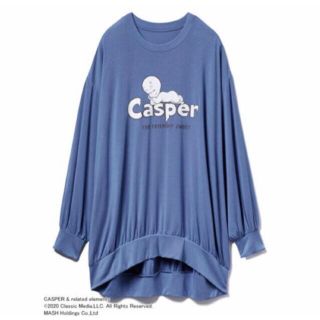 ジェラートピケ(gelato pique)のジェラートピケ キャスパー(CASPER) ワンポイントBIGスリーブドレス(ルームウェア)