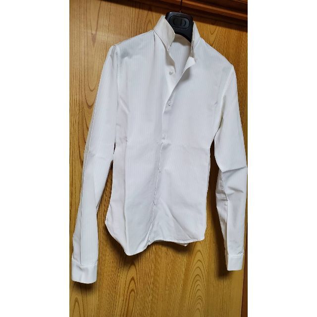 正規レア ディオールオム スタンドカラー 細身ドレスシャツ 白 最小36 メンズ