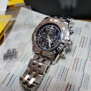 ブライトリング(BREITLING)のブライトリング　クロノマット44　中古　黒文字盤　綺麗(腕時計(アナログ))