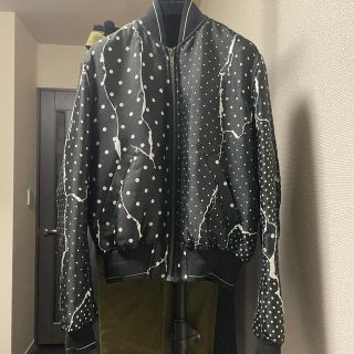 Haider Ackermann Reversible Boa Cotton Jacket ハイダーアッカーマン リバーシブルボアコットンジャケット ブルゾン ボンバージャケット ブラック サイズXS【211216】【-B】【me04】