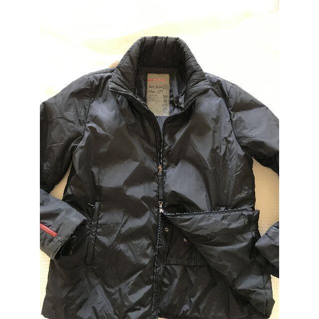 日本の職人技 美品⇔良好品 プラダスポーツTeflon中綿入り 黒ダウン