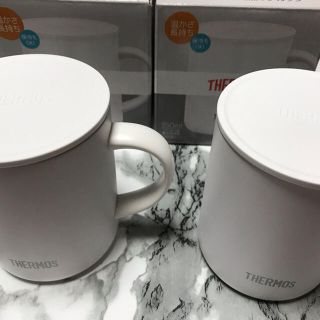 サーモス(THERMOS)のTHERMOS サーモス　保温保冷　マグカップ　2個セット　ホワイト(グラス/カップ)