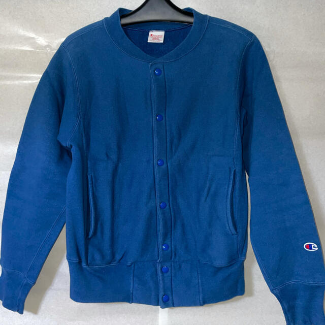 Champion(チャンピオン)のChampion スナップジャケットMサイズ 裏起毛 スウェット メンズのトップス(スウェット)の商品写真