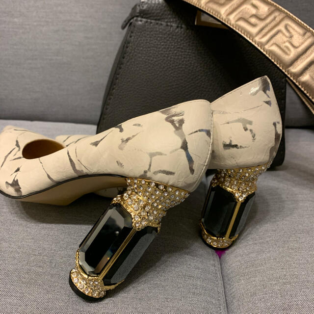 優先配送 DOLCE&GABBANA - 新品キラキラパンプス ハイヒール+パンプス
