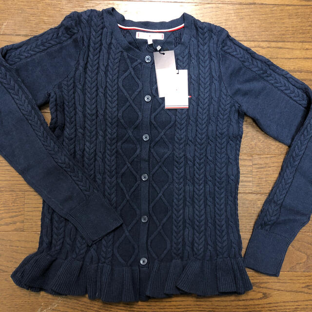 TOMMY HILFIGER(トミーヒルフィガー)のトミーヒルフィガー　ケーブルニット　カーディガン キッズ/ベビー/マタニティのキッズ服女の子用(90cm~)(カーディガン)の商品写真