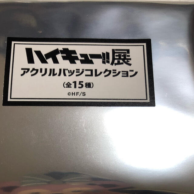 ハイキュー展　アクリルバッジコレクション　月島 エンタメ/ホビーのアニメグッズ(バッジ/ピンバッジ)の商品写真