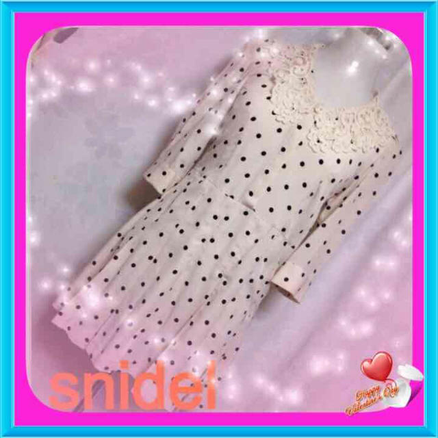 SNIDEL(スナイデル)のお買い得♡インナー付き♡2枚セット レディースのワンピース(ミニワンピース)の商品写真