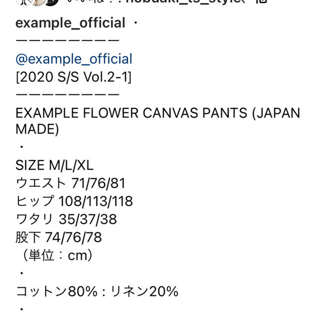 example flower canvas pants(Japan made)