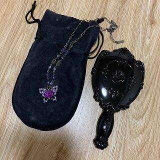 アナスイ(ANNA SUI)のANNA SUI 手鏡　蝶ネックレス　最終値下げ❗️(ネックレス)