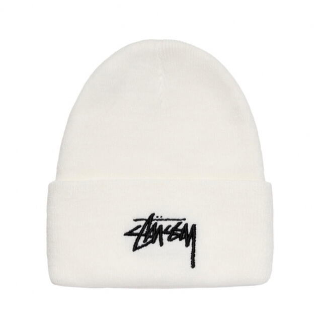 STUSSY(ステューシー)のSTUSSY NIKE CUFF BEANIE WHITE   メンズの帽子(ニット帽/ビーニー)の商品写真